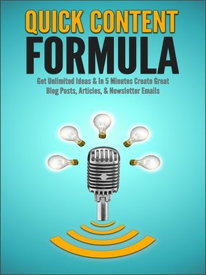 cover image of Quick Content Formula
